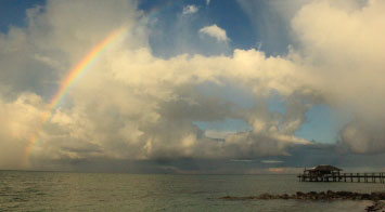 rainbow sunset bahamas